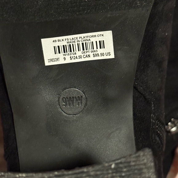 Torrid Black Over the Knee Lace-Up Boots - Picture 3 of 3